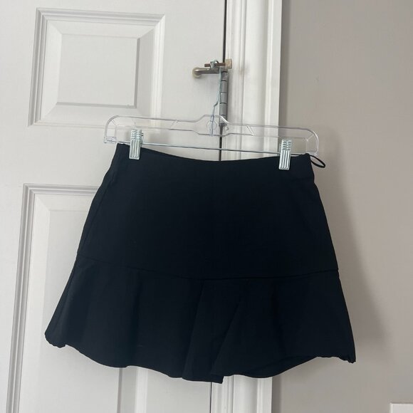 Zara Black Ruffled Mini Skirt - Picture 4 of 4